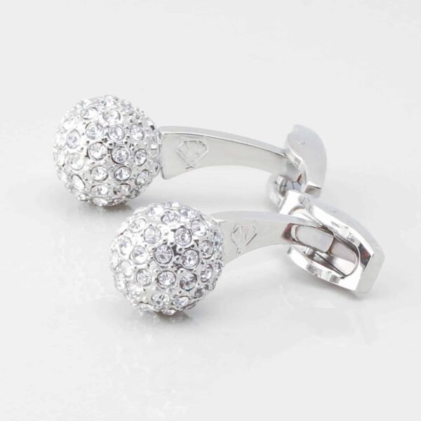 Clear Crystal Sphere Cufflinks