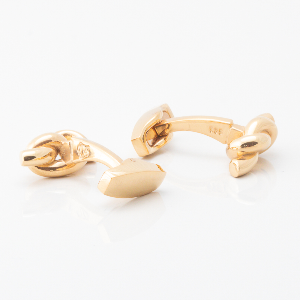 Gold Sterling Silver Nautical Knot Cufflinks Gallery