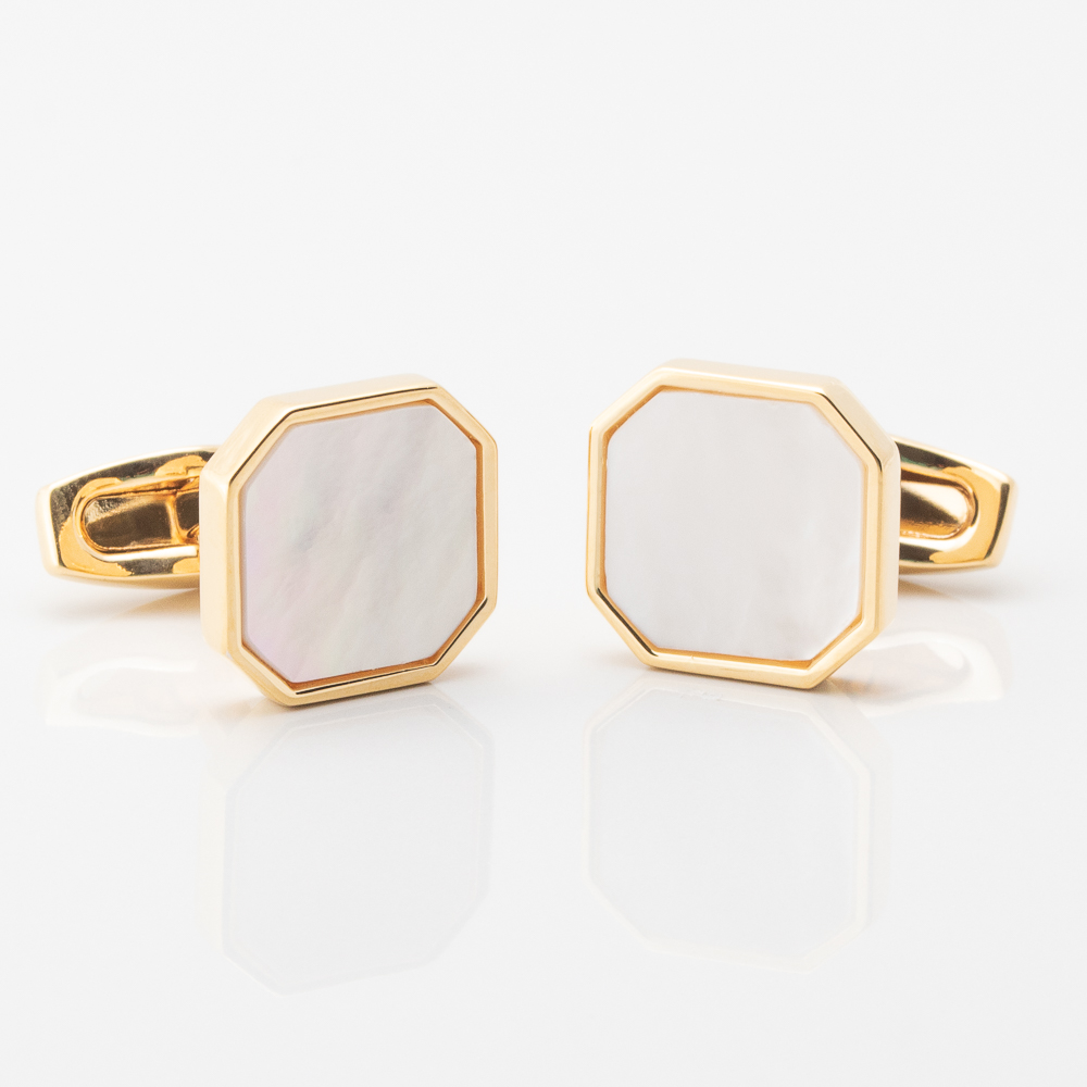 Mother of Pearl Octagon Cufflinks
