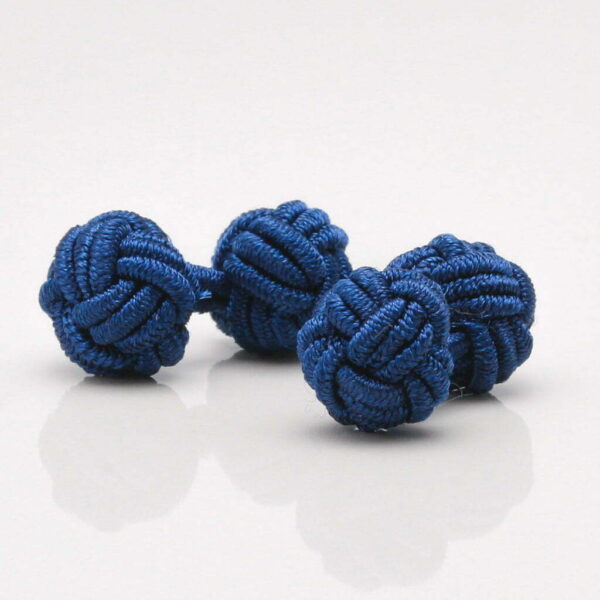 Navy Blue Knot Cufflinks