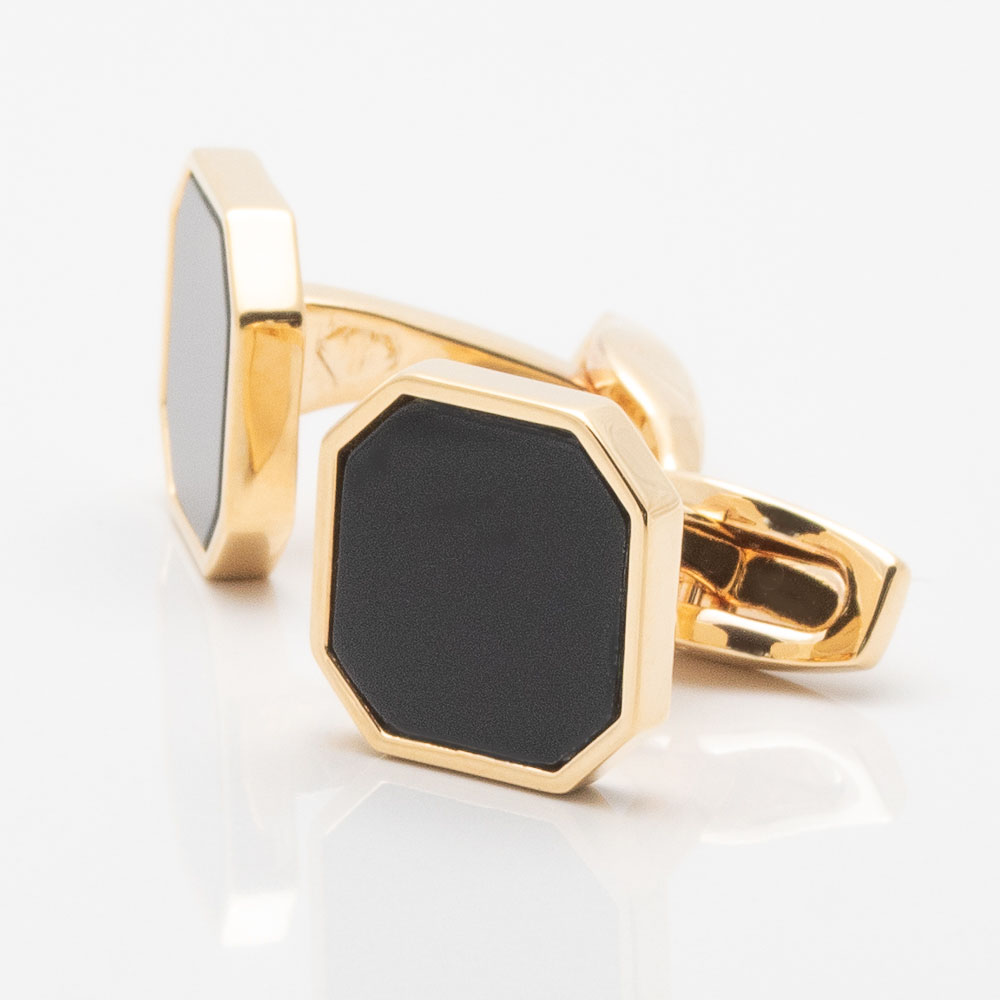 Onyx Octagon Cufflinks