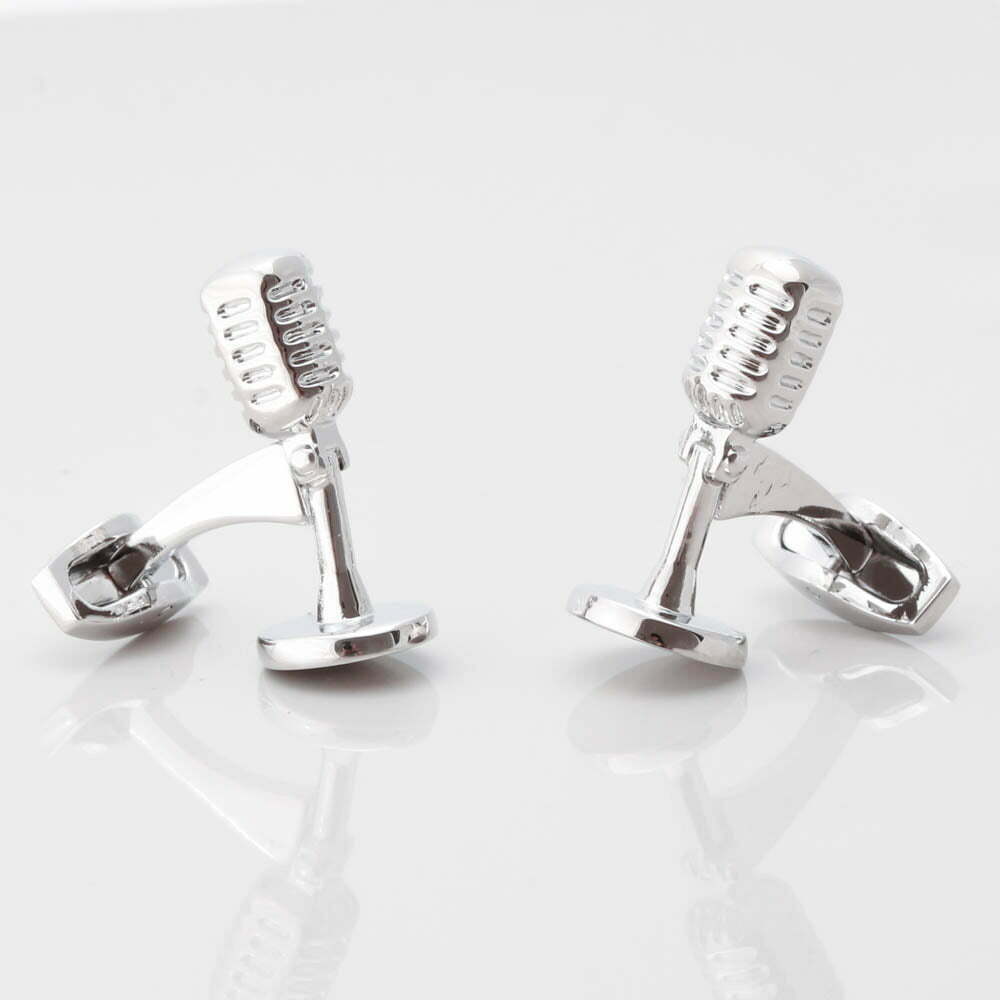 Retro Microphone Cufflinks Gallery 1 of 1