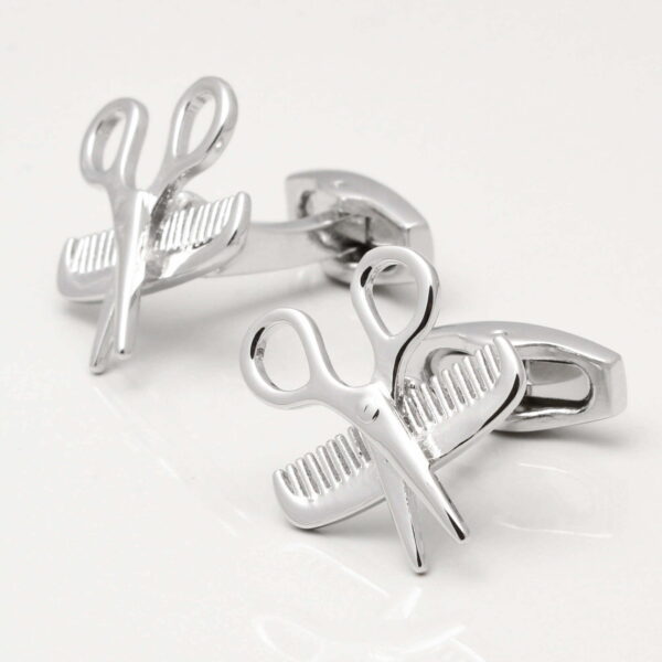 Scissor and Comb Cufflinks
