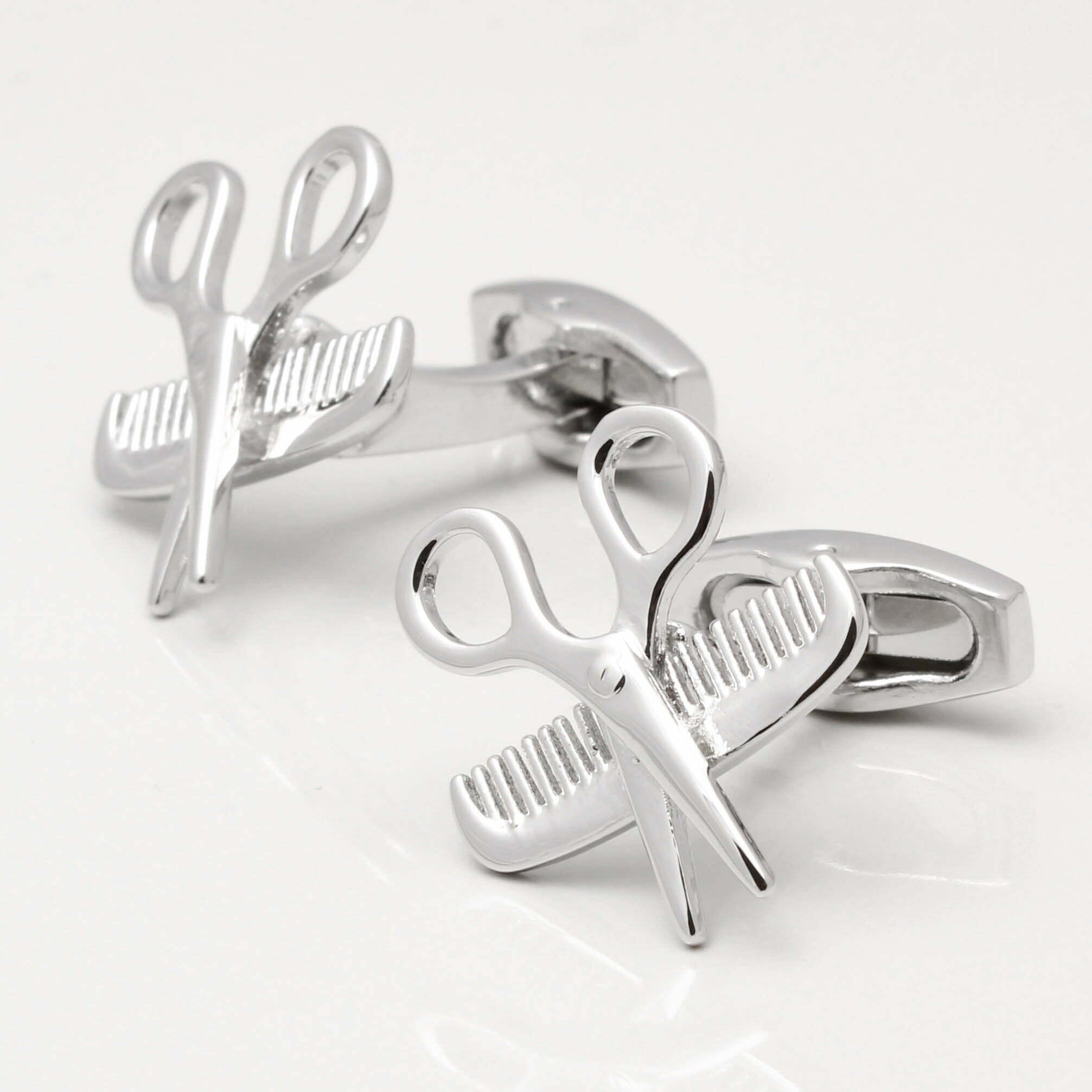 Scissor and Comb Cufflinks 1 of 1