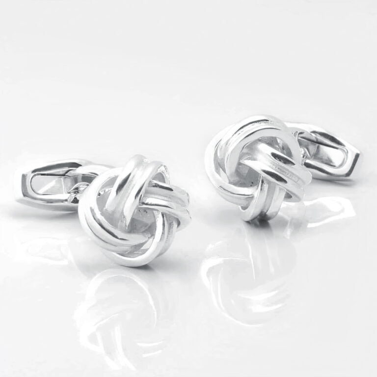 Sterling Silver Knot Cufflinks