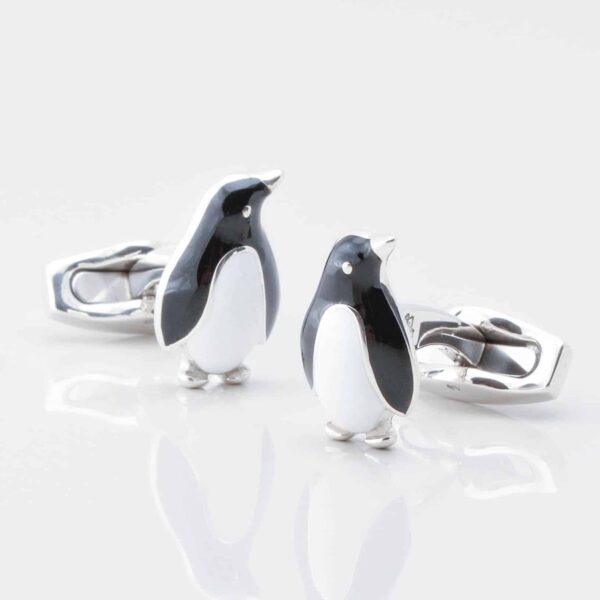 Sterling Silver Penguin Cufflinks