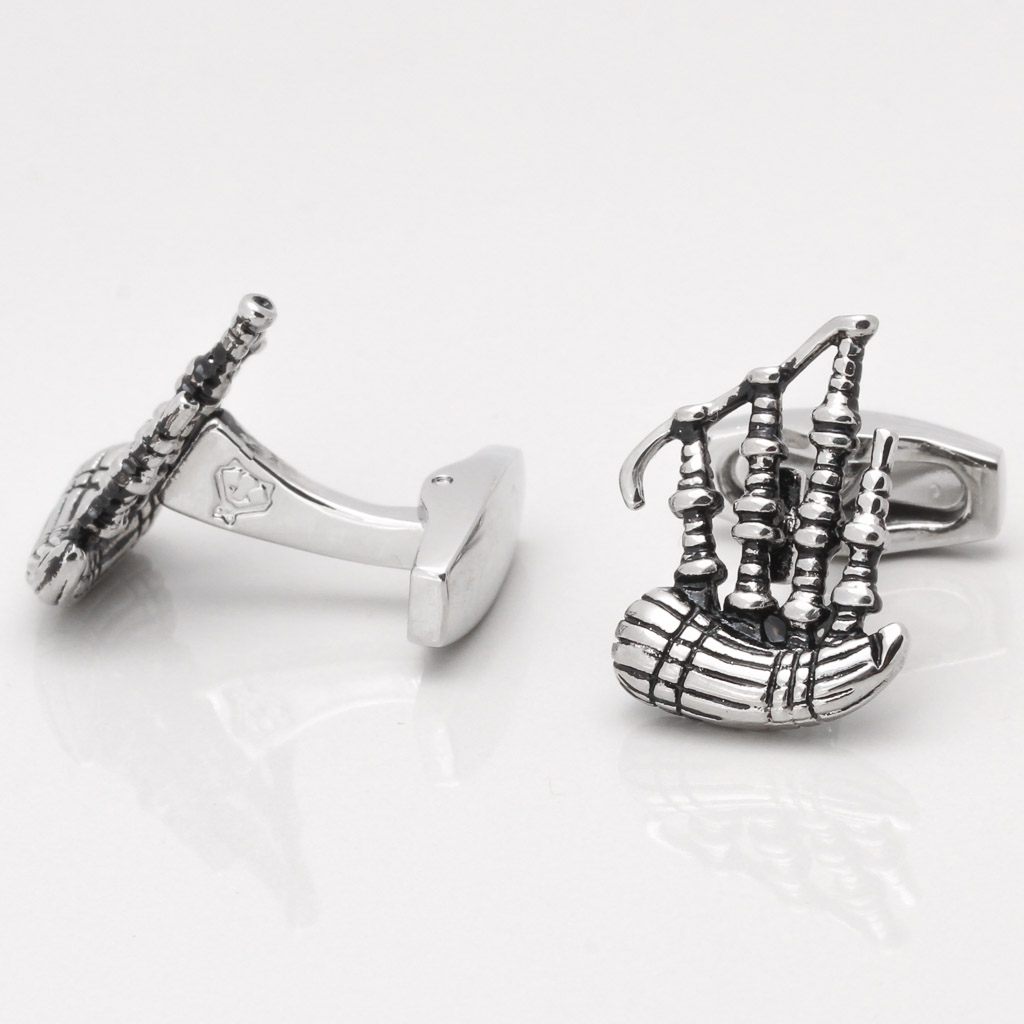 BAGPIPE CUFFLINKS GALLERY 1 of 1 1