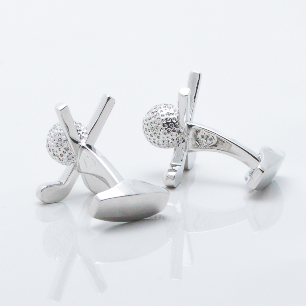 Crossed Golf Clubs & Ball Cufflinks Gallery