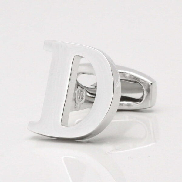 Letter D Cufflink (Sold individually)