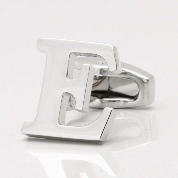 Letter E Cufflink (Sold individually)