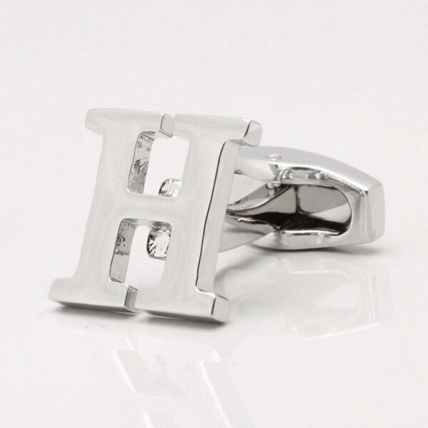 Letter H Cufflink (Sold individually)