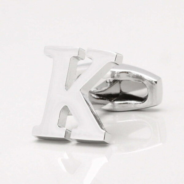Letter K Cufflink (Sold individually)