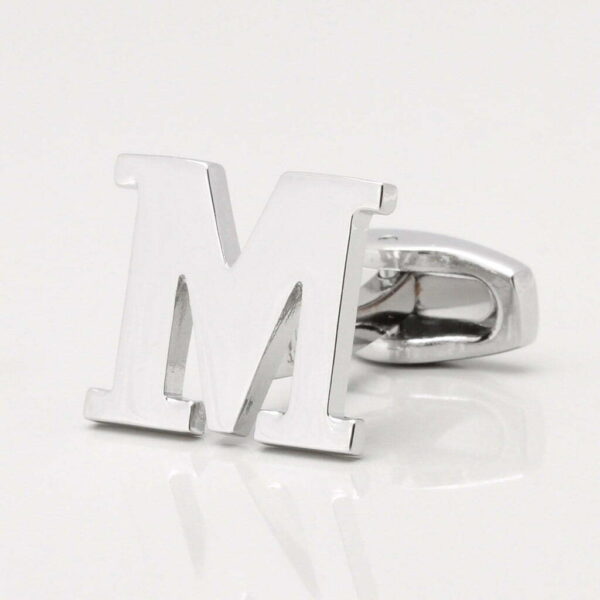 Letter M Cufflink (Sold individually)