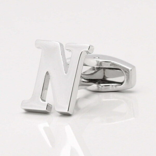 Letter N Cufflink (Sold individually)
