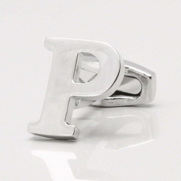 Letter P Cufflink (Sold individually)