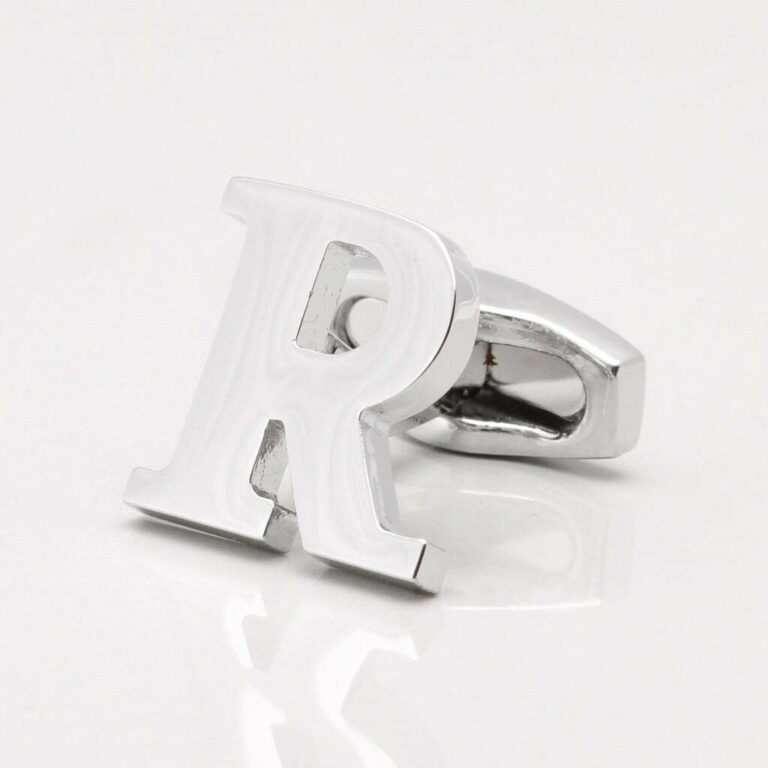 Letter R Cufflink 1 of 1 1