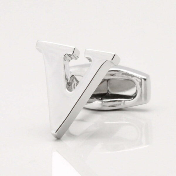 Letter V Cufflink (Sold individually)
