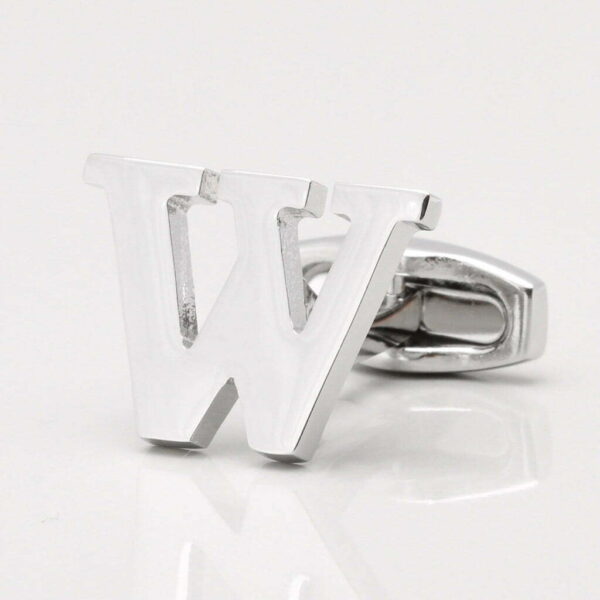 Letter W Cufflink (Sold individually)