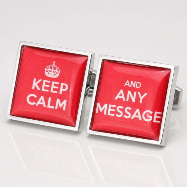 Personalised Keep Calm Cufflinks