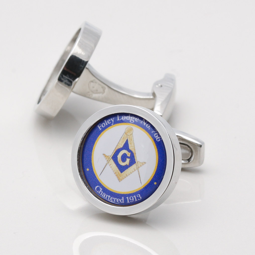 PERSONALISED MASONIC CUFFLINKS 1 of 1