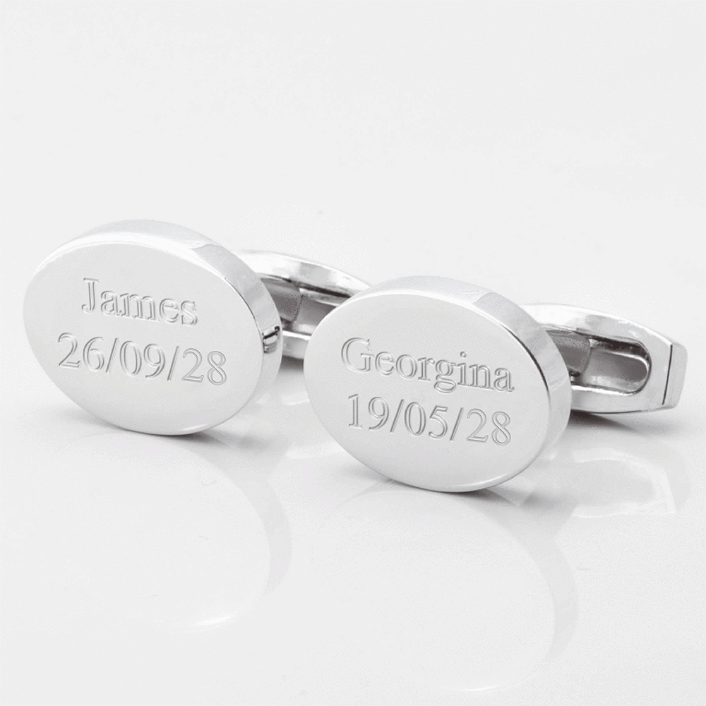 Personalised-Engraved-Childrens-Name-And-Date-Silver-Cufflinks