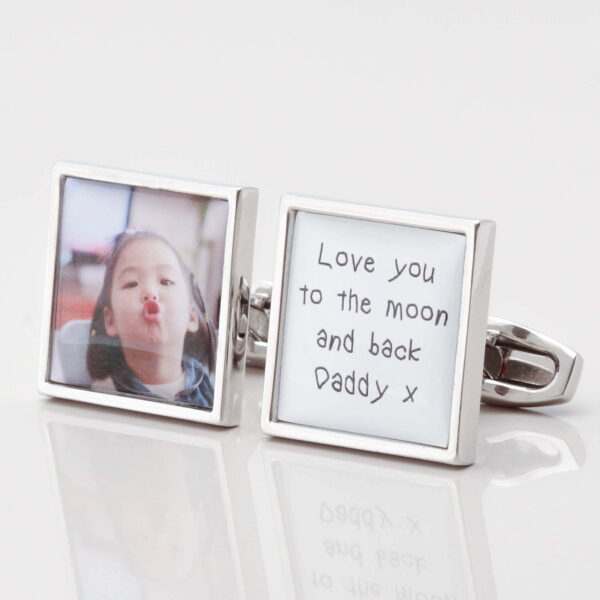 Personalised Love Daddy To The Moon & Back Cufflinks