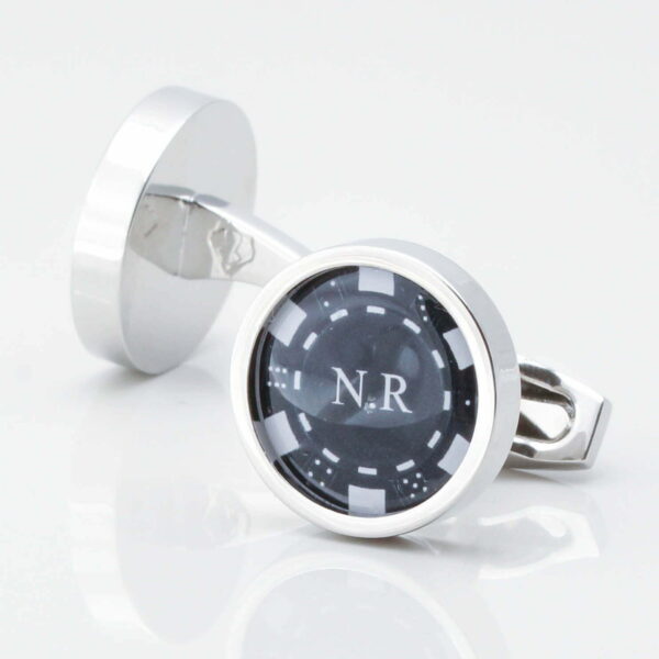 Personalised Poker Chip Cufflinks