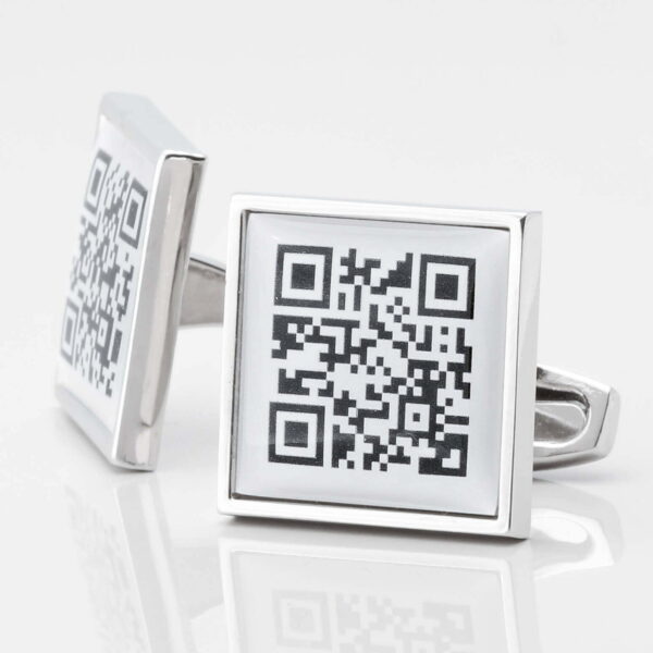 Personalised QR Code Cufflinks