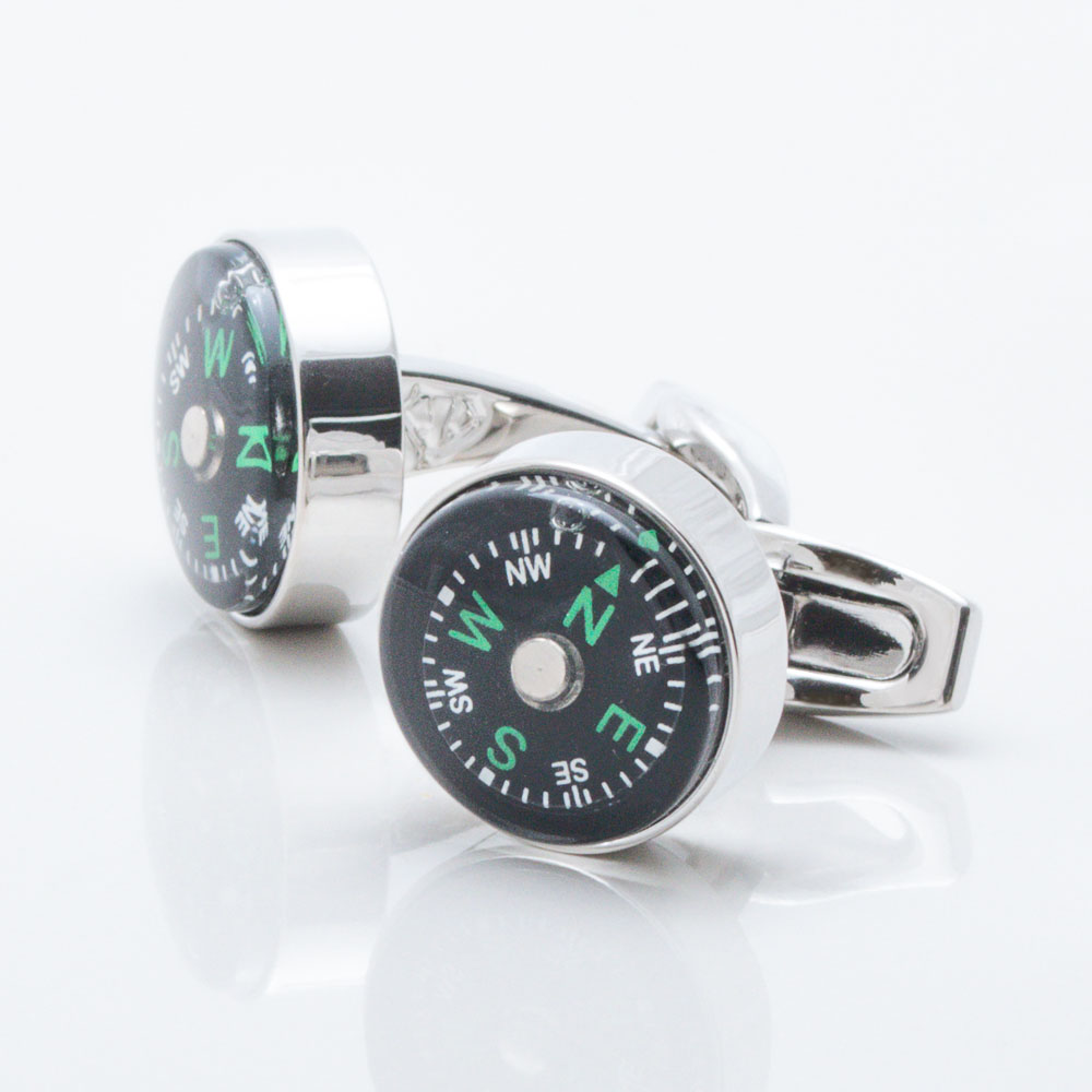 Real Working Compass Cufflinks
