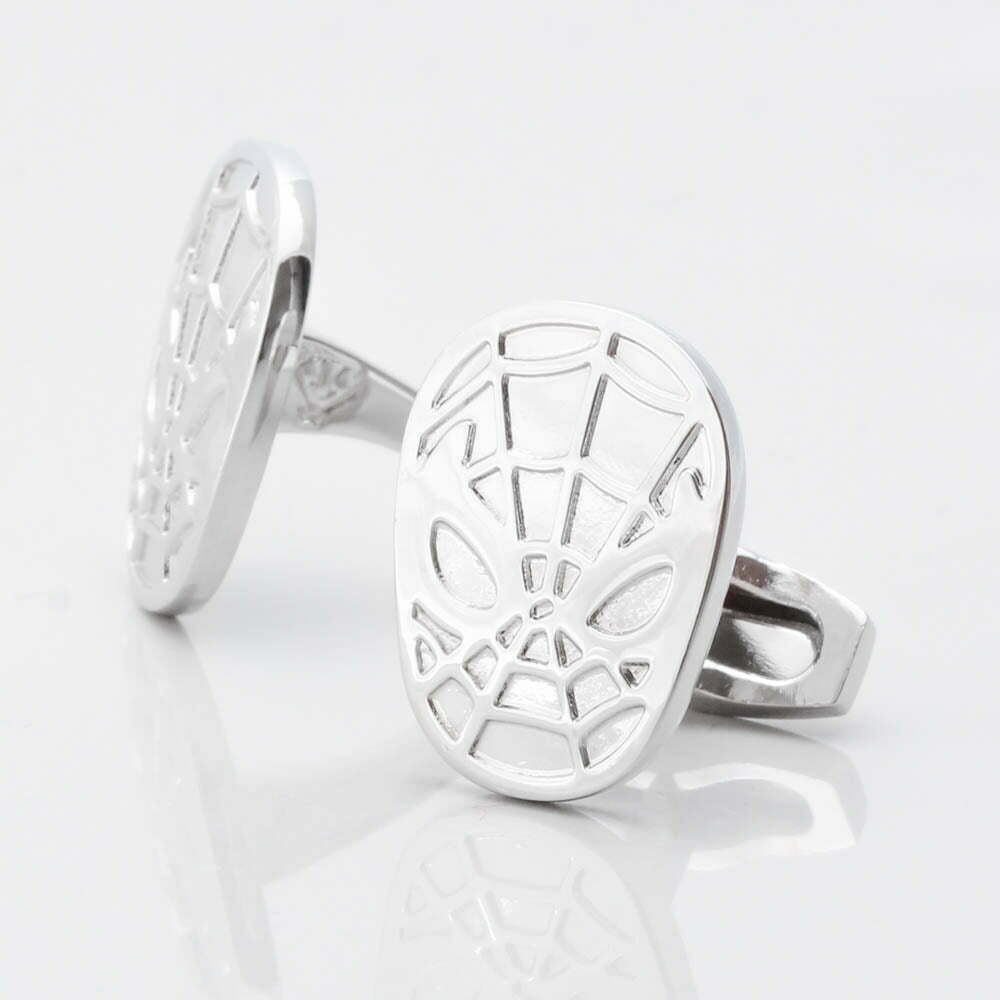 Silver Spiderman Cufflinks 1 of 1