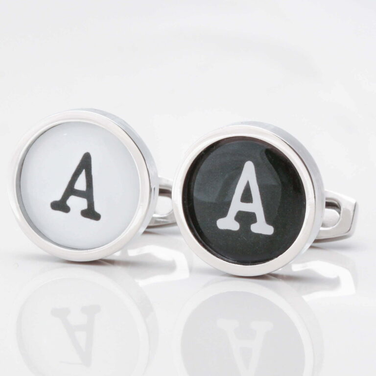 Typewriter Font Alphabet Cufflinks 1 of 1