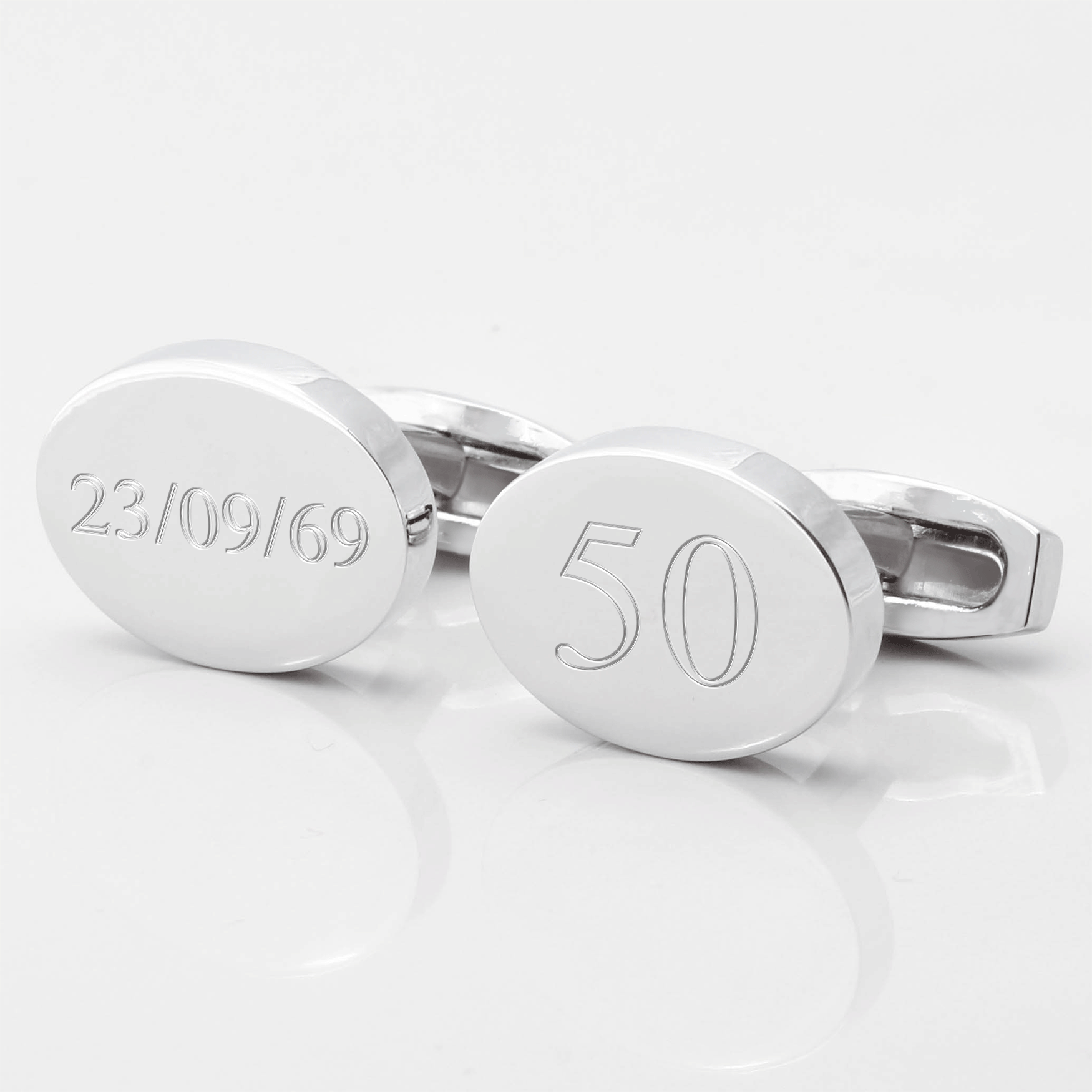 silver oval double new styleagebirthday