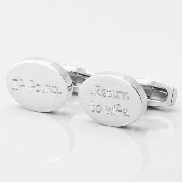 If Found Return To Wife Cufflinks