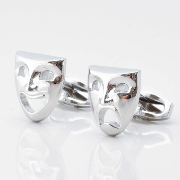 Comedy & Tragedy Theatre Mask Cufflinks