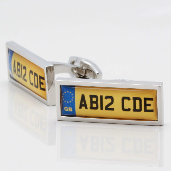 Personalised Car Registration Cufflinks
