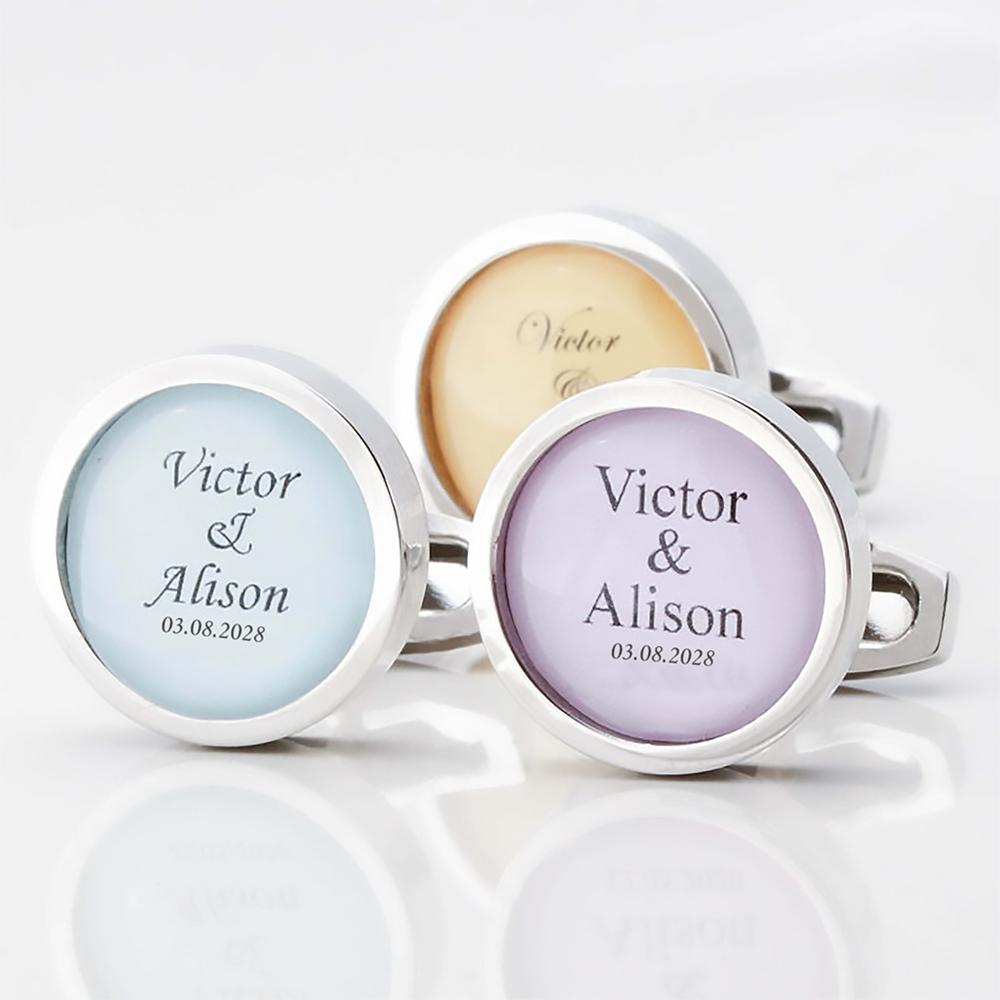 Personalised-Colour-Match-Wedding-Cufflinks