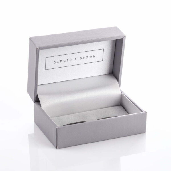 Grey Single Cufflink Box