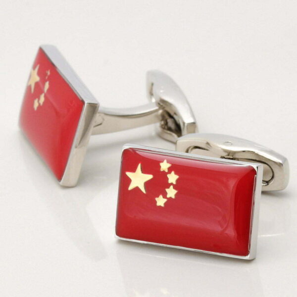 Chinese Flag Cufflinks