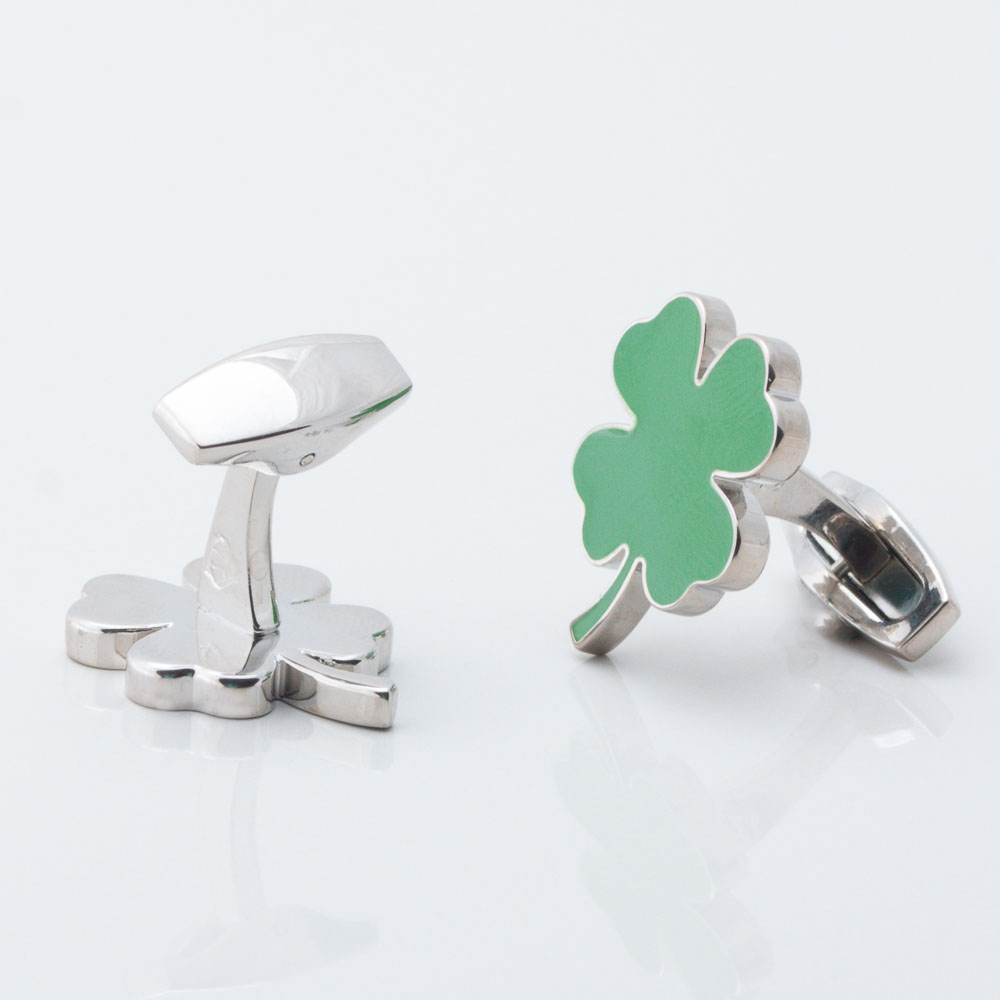 Four leaf clover cufflinks gallery
