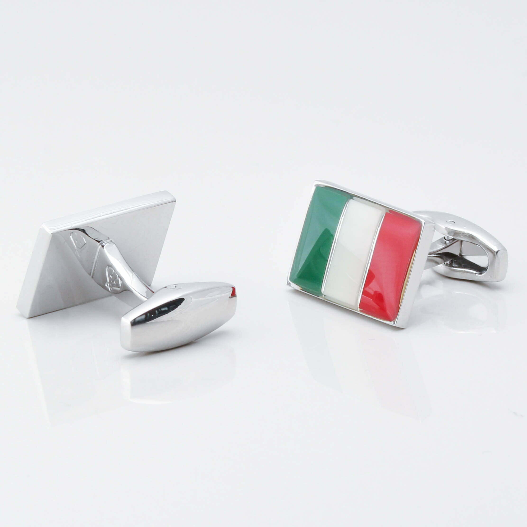 Italian Flag Cufflinks Gallery 2777