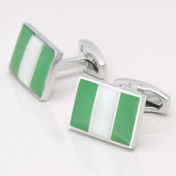 Nigerian Flag Cufflinks