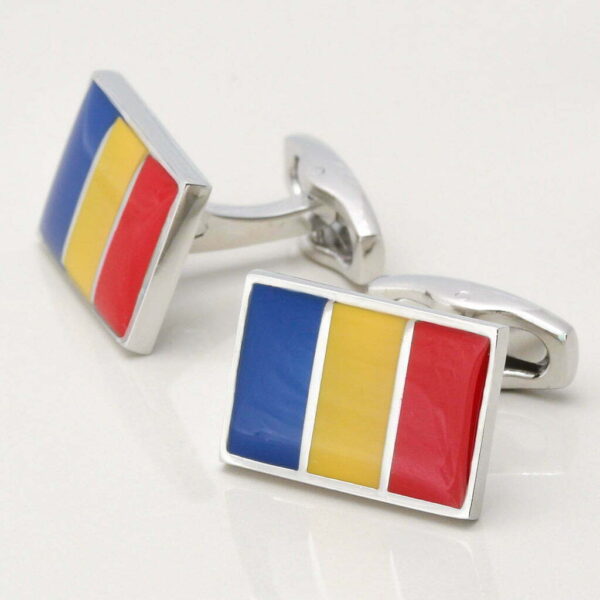 Romanian Flag Cufflinks