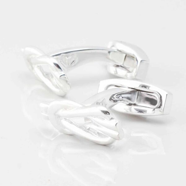 Sterling Silver Reef Knot Cufflinks