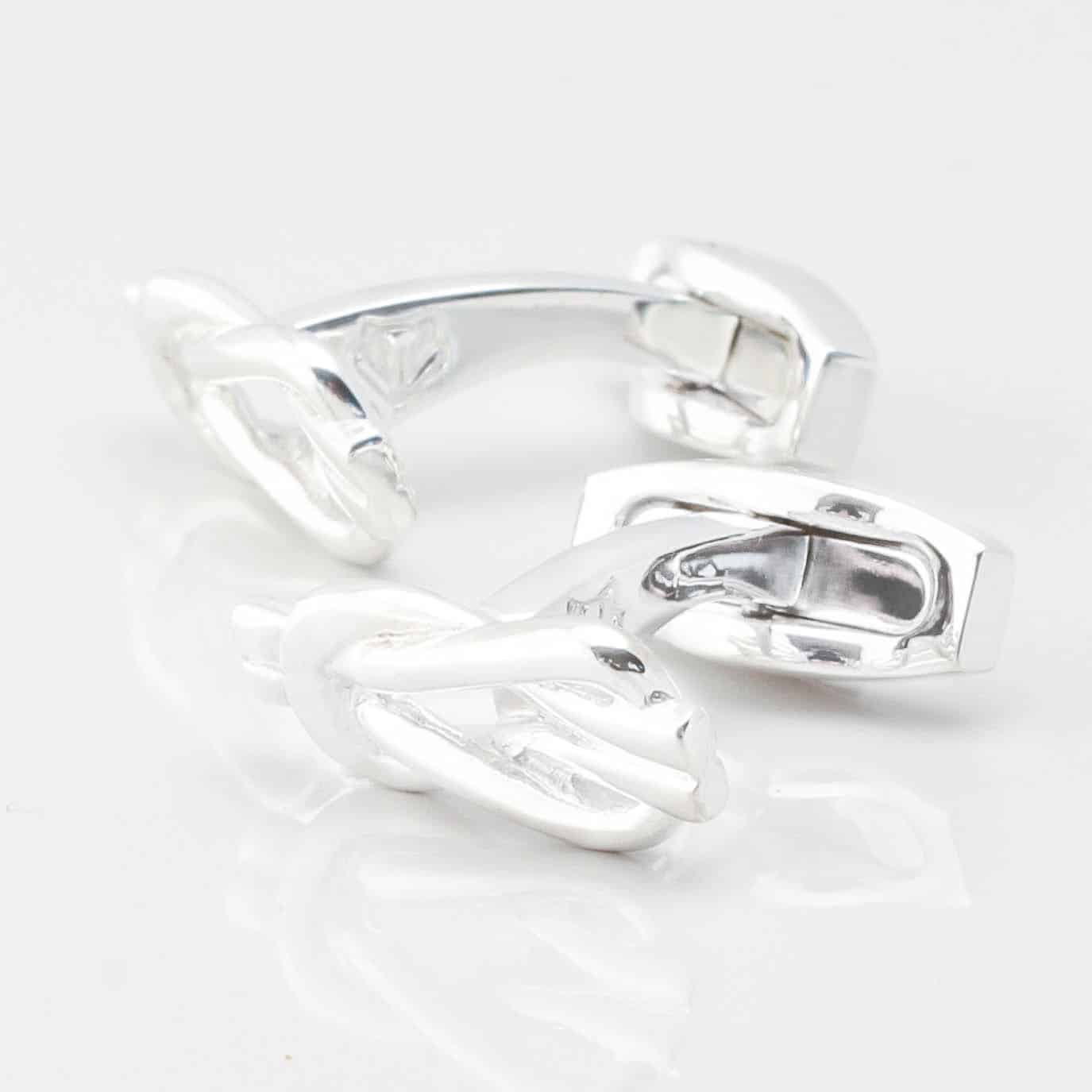 Sterling Silver Reef Knot Cufflinks 4427