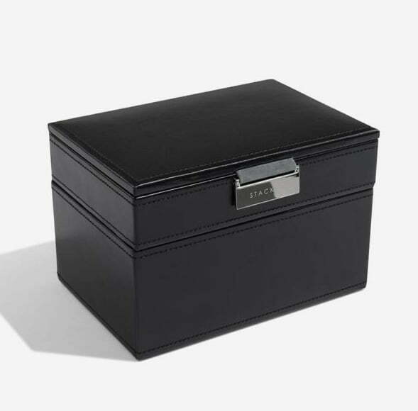 Black Cufflink Watch Box