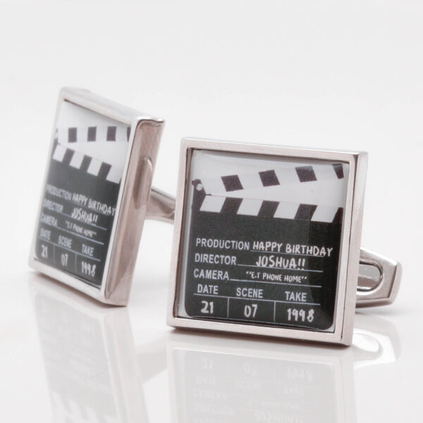 Personalised Clapper Board Cufflinks