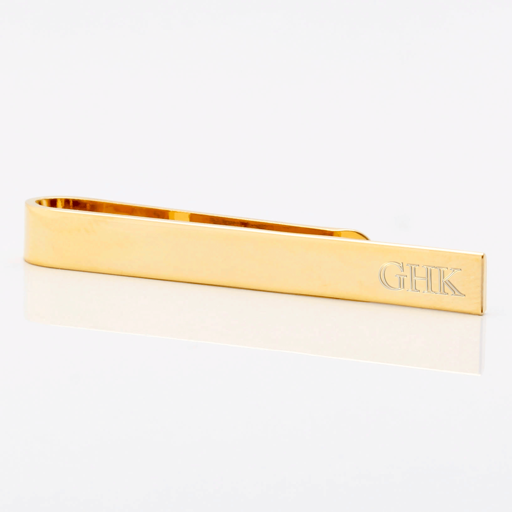 Gold Skinny Tie Bar 1 of 1init