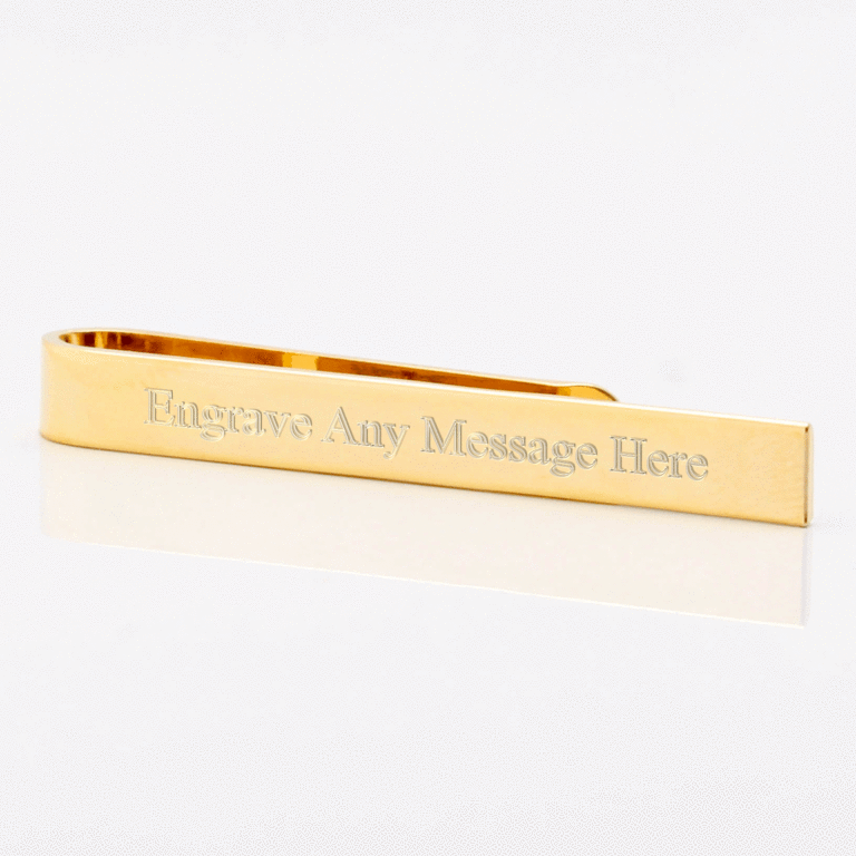 Gold Skinny Tie Bar 1 of 1mess