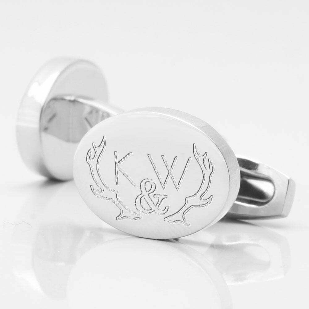NEW SILVER OVAL RUSTIC WEDDING