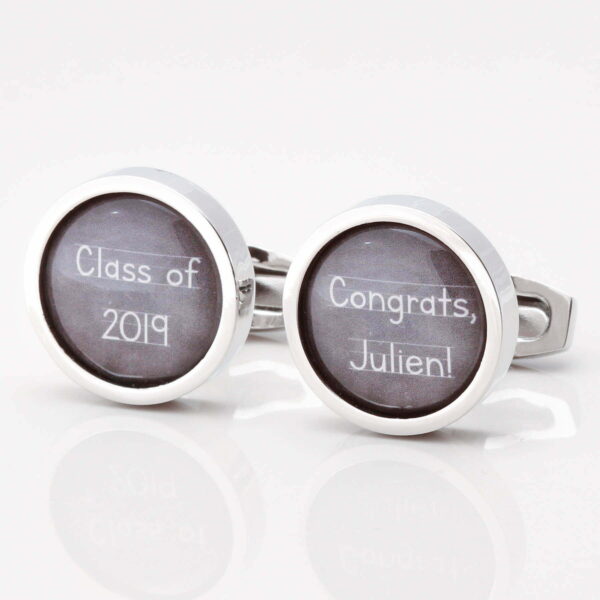Personalised Chalkboard Graduation Cufflinks
